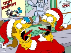 Logħba Simpsons Christmas Jigsaw Puzzle onlajn