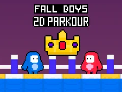Logħba Fall Boys 2D Parkour onlajn