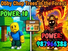 Logħba Obby Chop Trees in the Forest onlajn