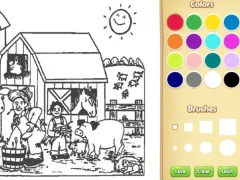 Logħba Farm Coloring Book For Kids onlajn