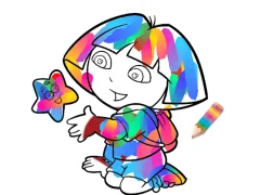 Logħba Jungle Girl: Coloring Pages onlajn