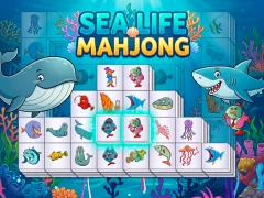 Logħba Sea life mahjong onlajn