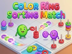 Logħba Color Ring Sorting Match onlajn