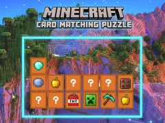 Logħba Minecraft Card Matching Puzzle onlajn