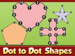 Logħba Dot To Dot Shapes onlajn