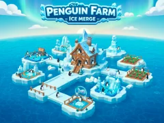 Logħba Penguin Farm - Ice Merge onlajn