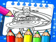 Logħba Captain America Coloring Book onlajn