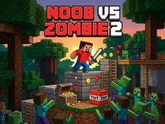 Logħba Noob vs Zombie 2 onlajn