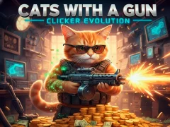 Logħba Cats with a Gun Clicker Evolution onlajn