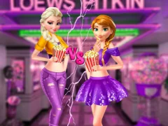 Logħba Ellie and Annie Movie Night onlajn