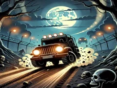 Logħba Racing Car Destroying Zombie onlajn