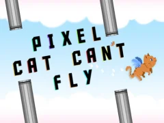 Logħba Pixel cat can't fly onlajn