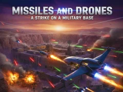 Logħba Missiles and Drones: A Strike On A Military Base onlajn