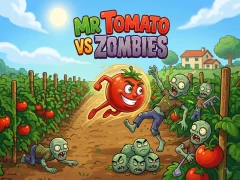 Logħba Mr Tomato VS Zombies onlajn