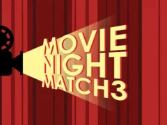 Logħba Movie Night Match 3 onlajn