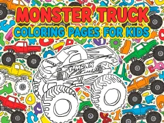 Logħba Monster Truck Coloring Pages For Kids onlajn