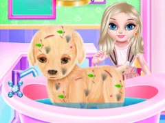 Logħba Baby Elsa Puppy Surgery onlajn