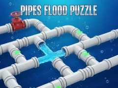 Logħba Pipes Flood Puzzle onlajn
