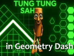 Logħba Tung Tung Sahur in Geometry Dash onlajn