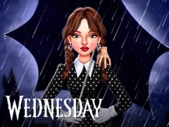 Logħba Celebrity Wednesday Addams Style onlajn