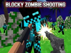 Logħba Blocky Zombie Shooting onlajn