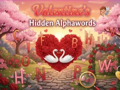 Logħba Valentine's Hidden Alphawords onlajn