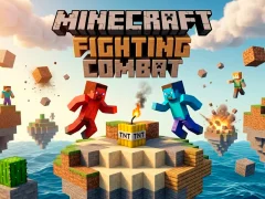 Logħba Minecrafts Fighting Combat onlajn
