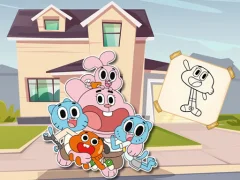 Logħba World Of Gumball Coloring Game onlajn