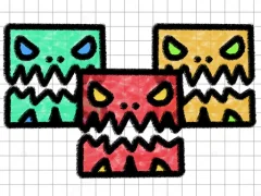 Logħba Geometry Dash Paper Note onlajn