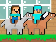 Logħba Noob vs Pro HorseCraft onlajn