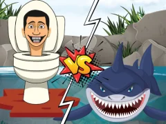 Logħba Hungry Shark Vs Skibidi onlajn