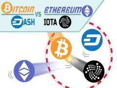 Logħba Bitcoin vs Ethereum Dash Iota onlajn