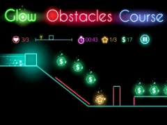 Logħba Glow obstacle course onlajn