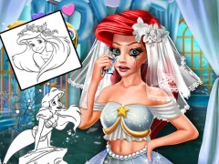 Logħba Coloring Book for Ariel Mermaid onlajn