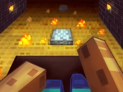 Logħba Parkour in the cave 3D onlajn
