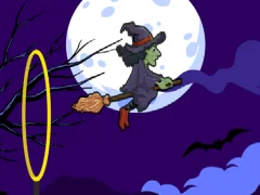 Logħba Flying witch halloween onlajn