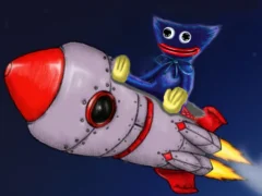 Logħba Huggy Wuggy in space onlajn