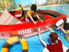 Logħba Beach Rescue Emergency Boat onlajn