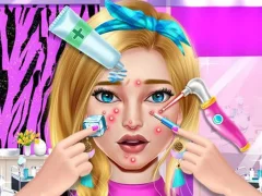 Logħba Pimple Treatment Makeover Salon onlajn