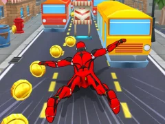 Logħba Subway Run Superhero Robot onlajn