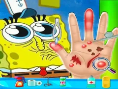 Logħba Spongebob Hand Doctor onlajn
