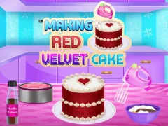 Logħba Making Red Velvet Cake onlajn