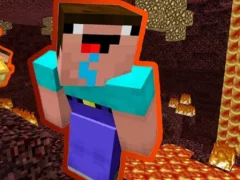 Logħba Noob Parkour: Nether onlajn