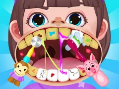 Logħba Baby Hospital Dentist Caring onlajn