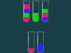 Logħba Water Sorting Color in the bottle onlajn