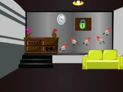 Logħba Grey Checked Room Escape onlajn