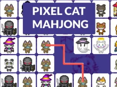 Logħba Pixel cat mahjong onlajn