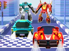 Logħba Car Robot Transform Fight onlajn