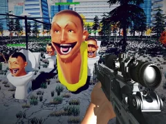 Logħba Sniper Survival Skibidi Toilet onlajn