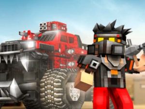Logħba Karozzi Blocky: Battalja tal-Karozza onlajn